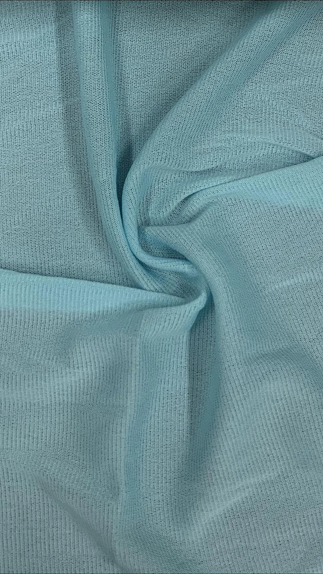NYLON MESH KNIT WITH NATURAL STRETCH<br><h6>8-AQUA<br>168-NYLON MESH</h6>