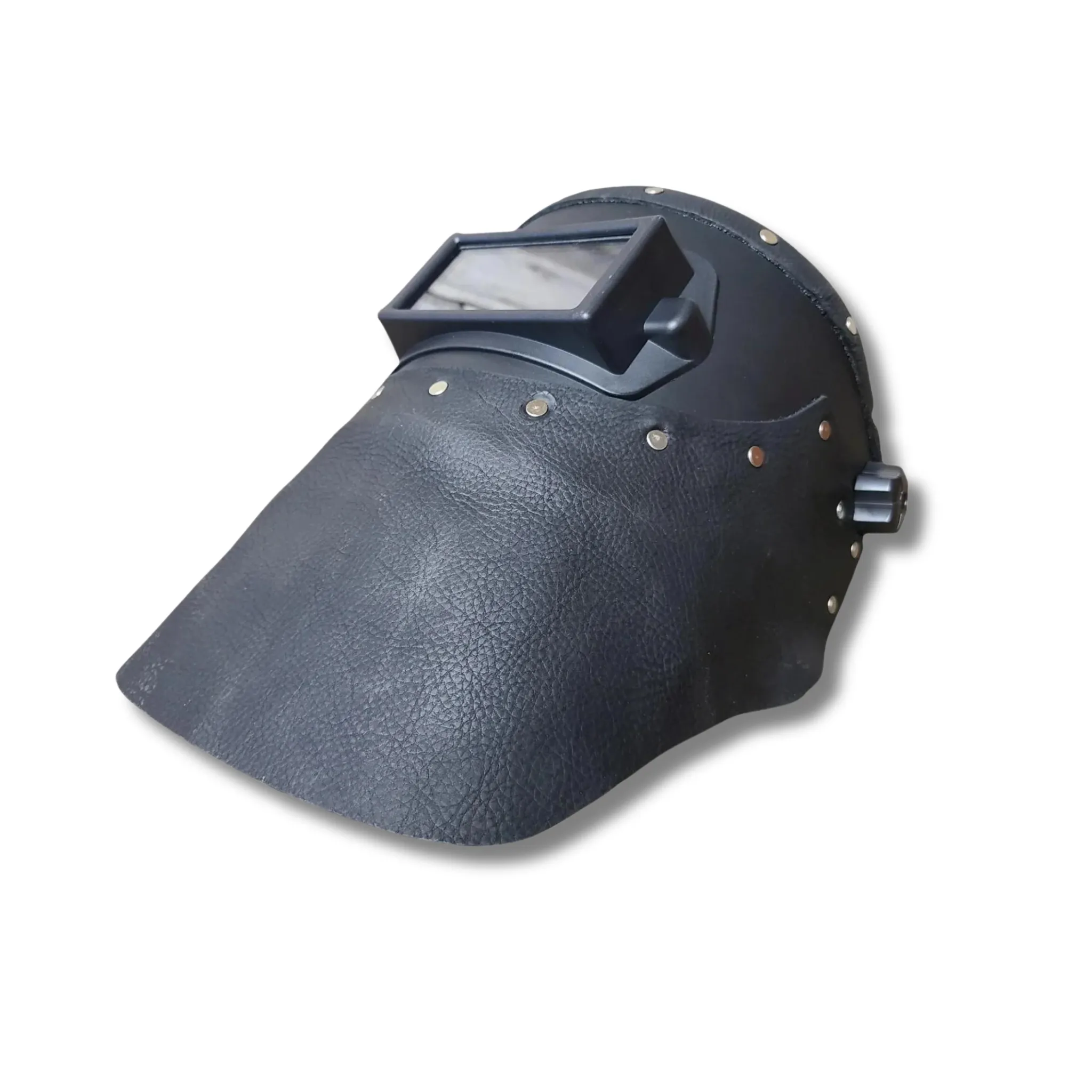 Outlaw Leather - Welding Hood - Black Leather