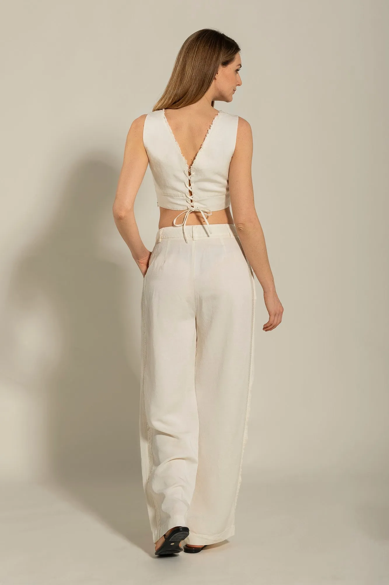 Pant with Side Sequin Details