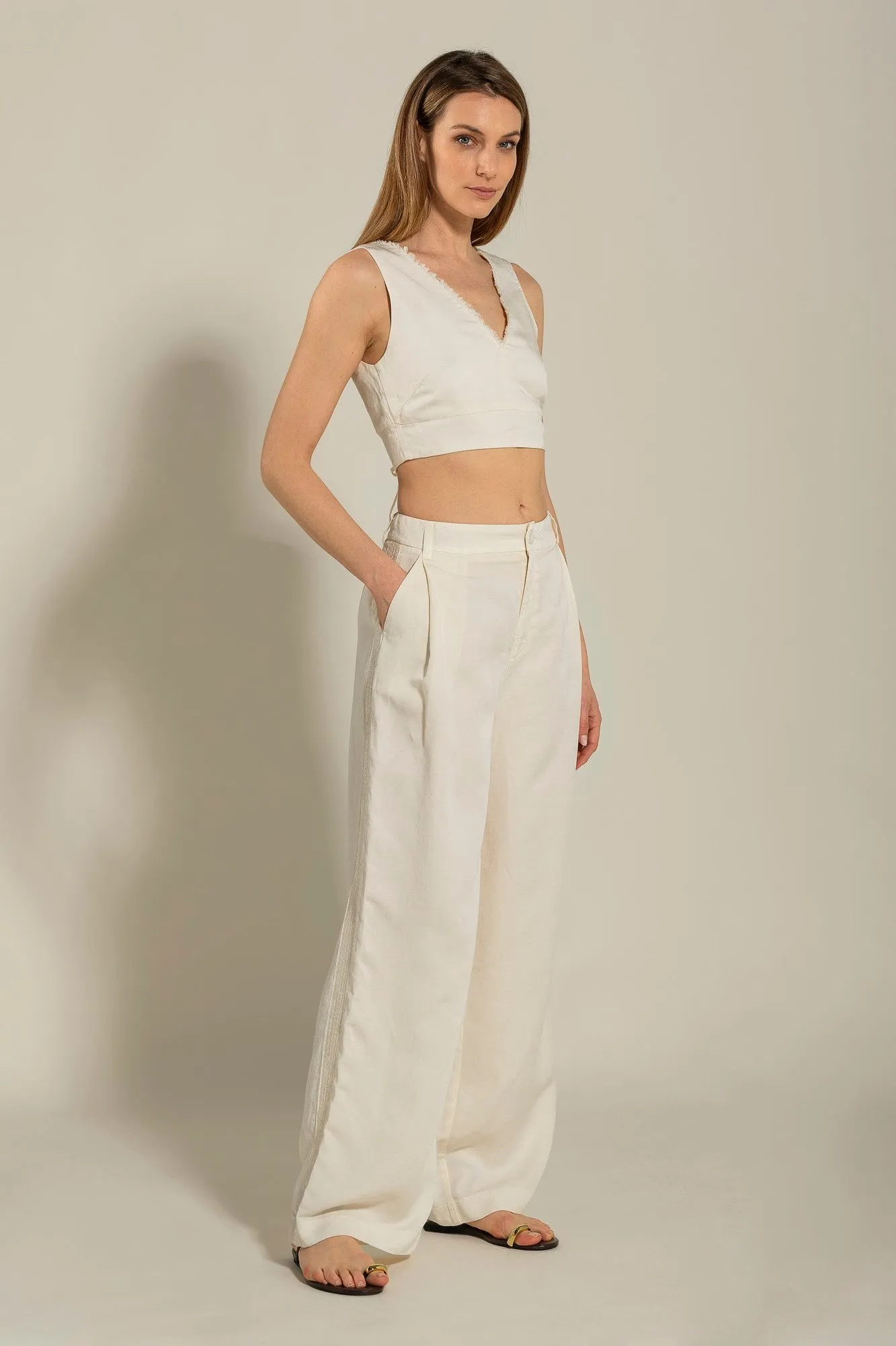 Pant with Side Sequin Details