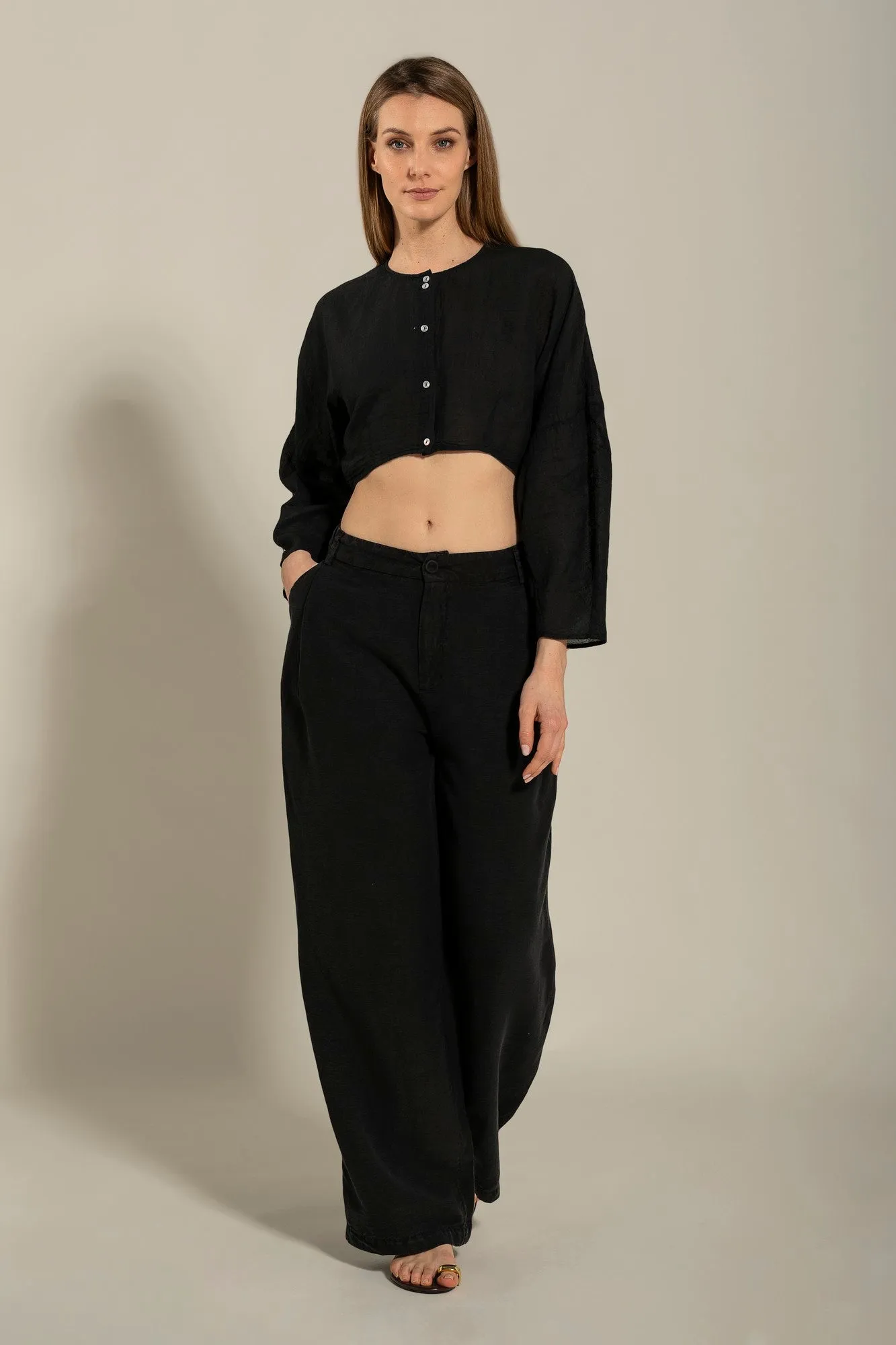 Pant with Side Sequin Details