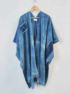 Patched Indigo Vest