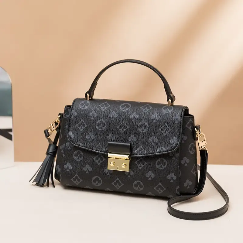 Paziye Check Square Crossbody Bag