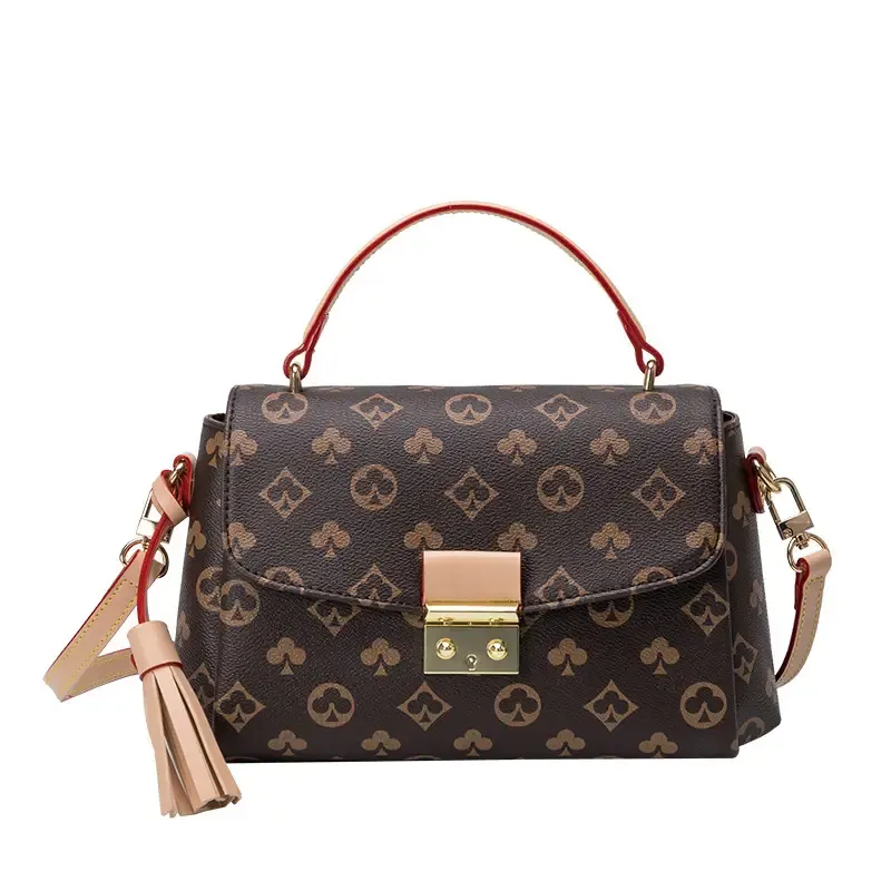 Paziye Check Square Crossbody Bag