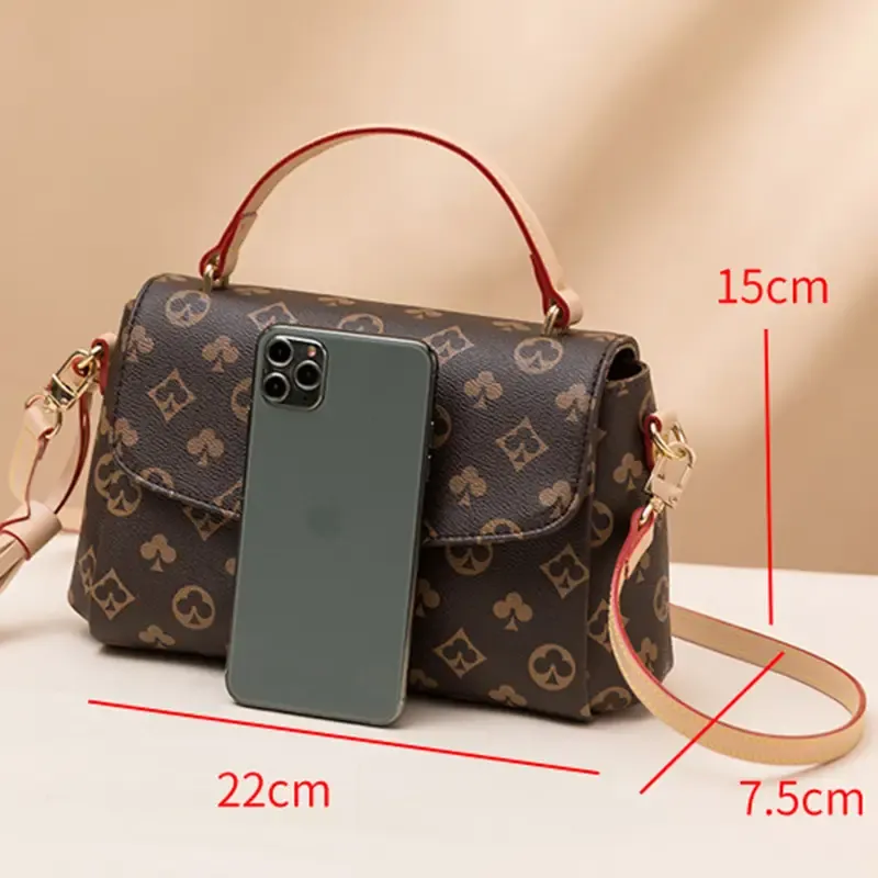 Paziye Check Square Crossbody Bag