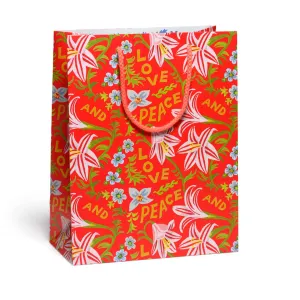 Peace and Love Amaryllis Gift Bag - Large