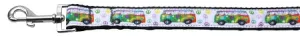Peace Bus Nylon Dog Leash 3-8 Inch Wide 6ft Long