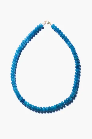 Peacock Blue Angelite Candy Necklace
