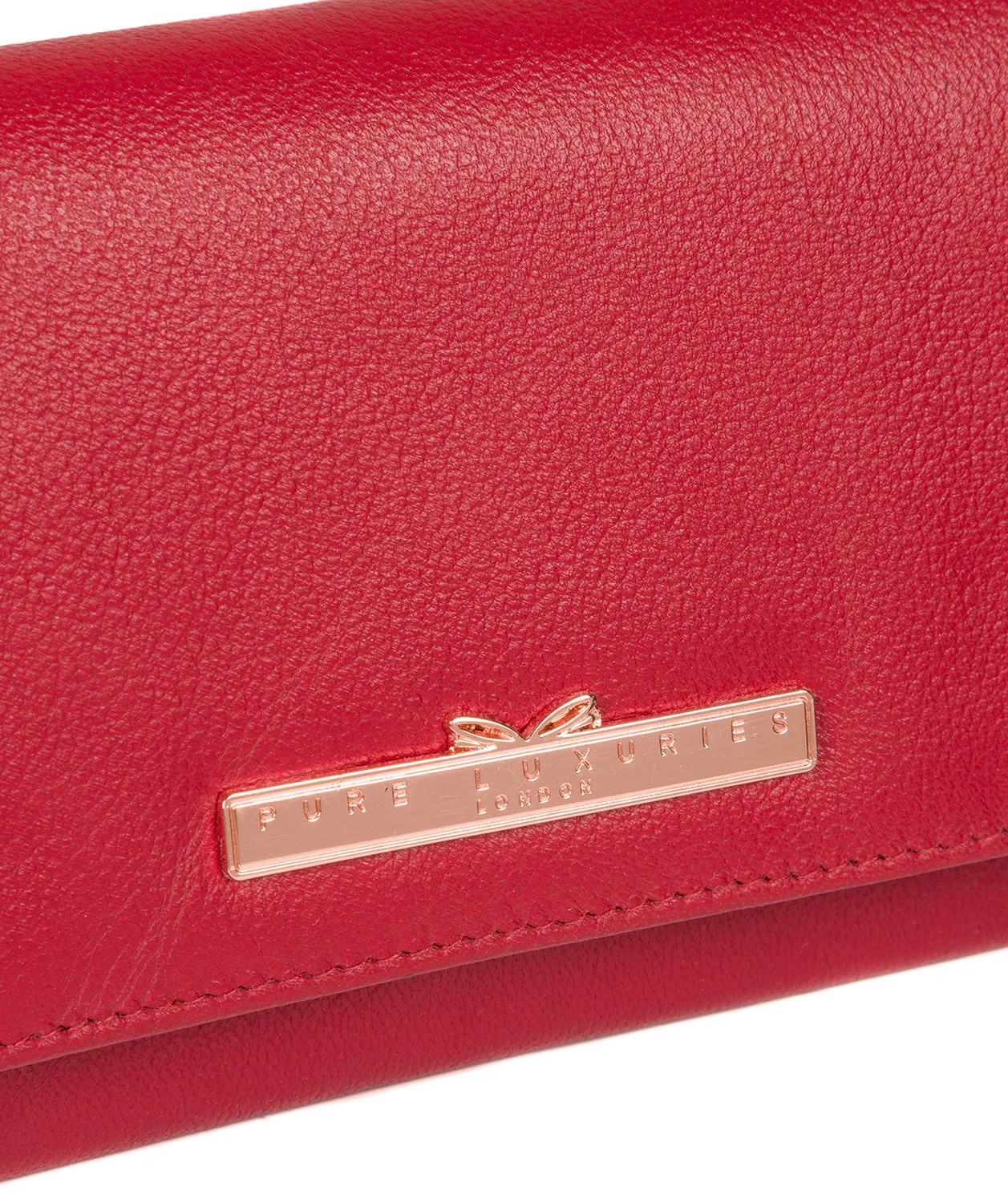 'Pipit' Barbados Cherry Leather Purse