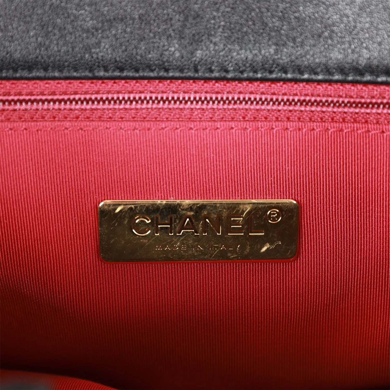 Pre-owned Chanel Large 19 Flap Bag Black Lambskin Mixed Hardware