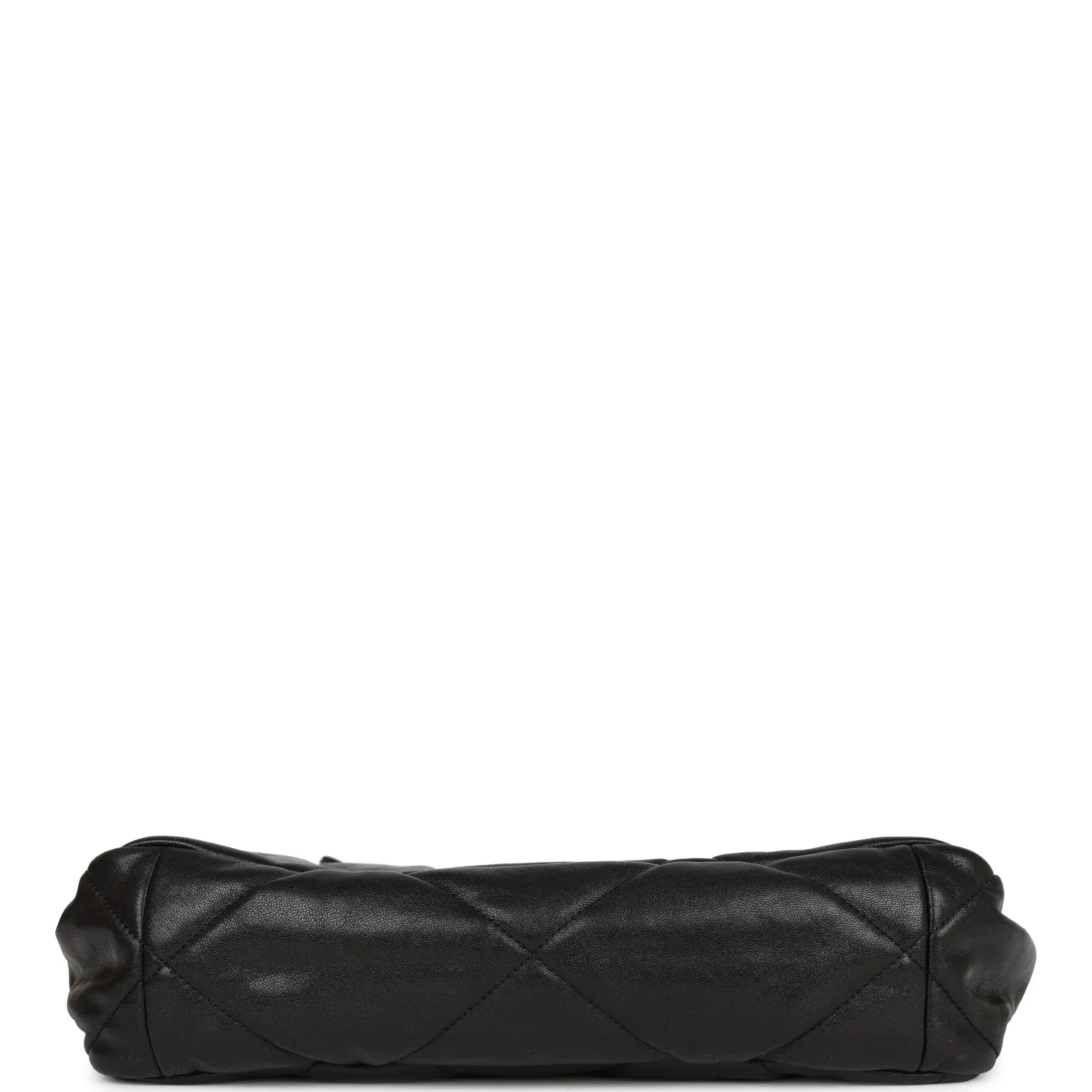 Pre-owned Chanel Large 19 Flap Bag Black Lambskin Mixed Hardware