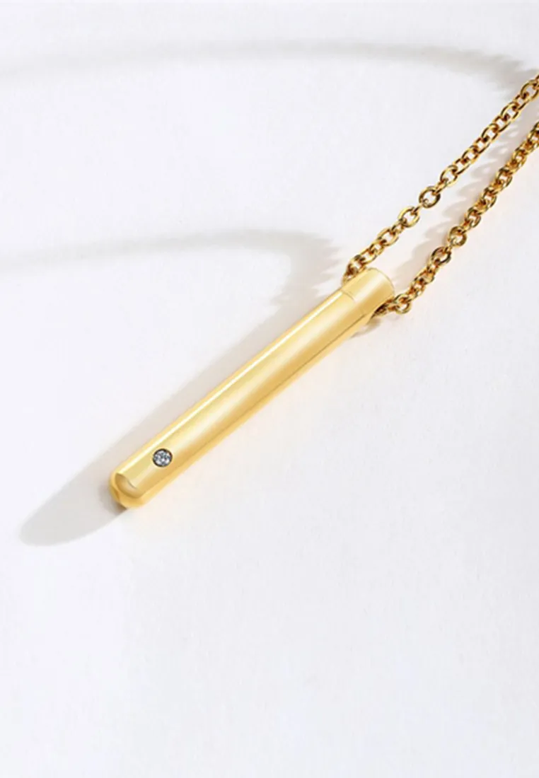 Precious Bar Pendant Necklace