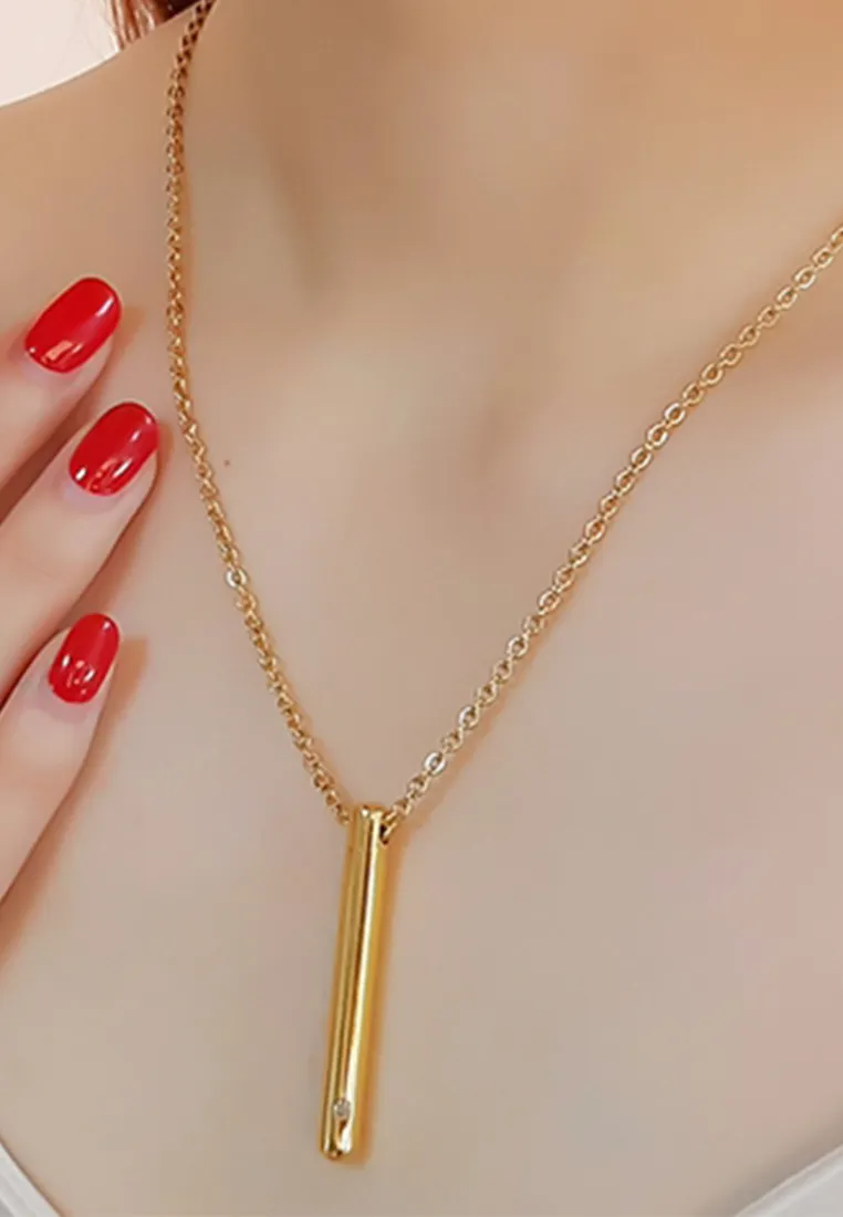 Precious Bar Pendant Necklace