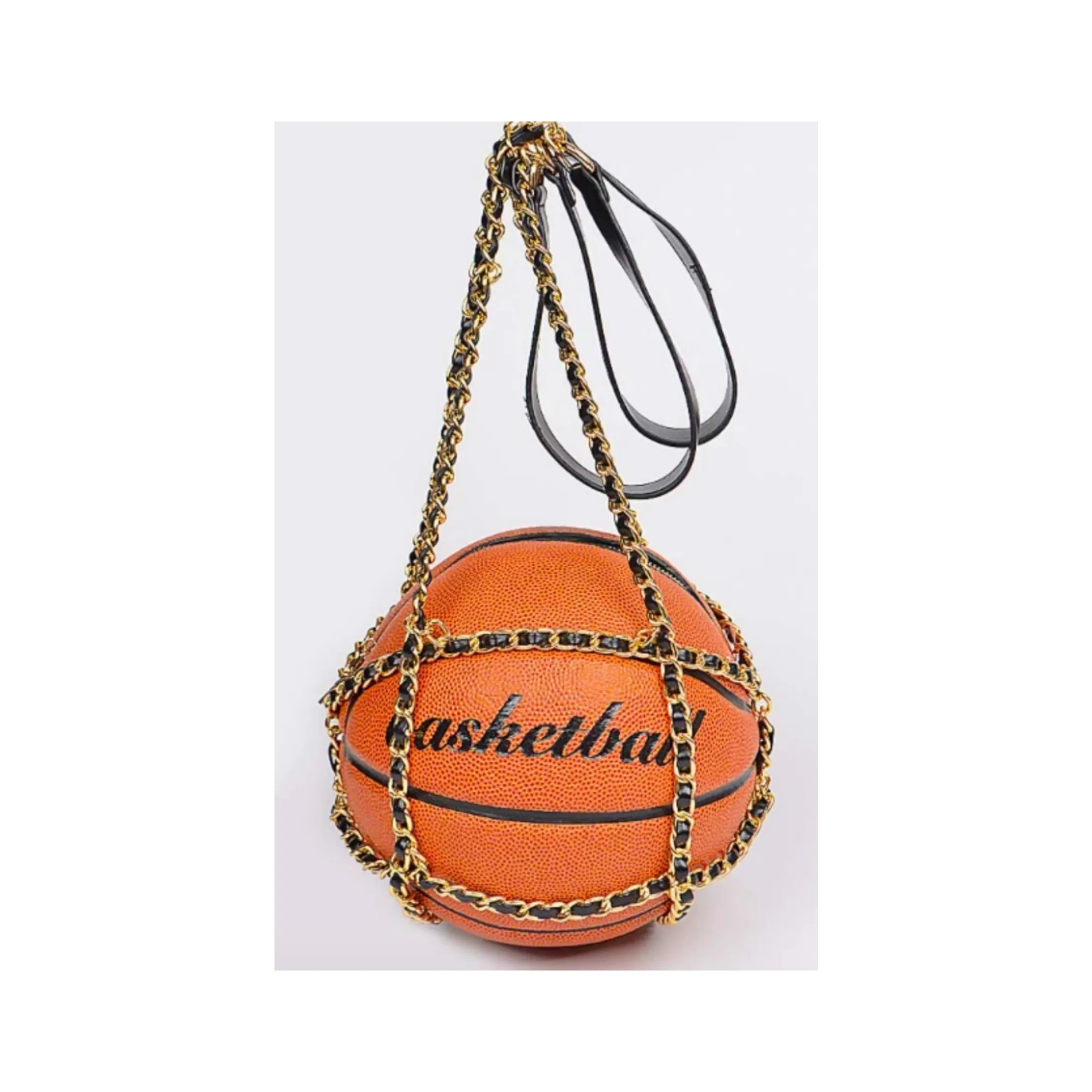 *PREORDER* (Ships 03/26) Classic Basketball Purse with Chains