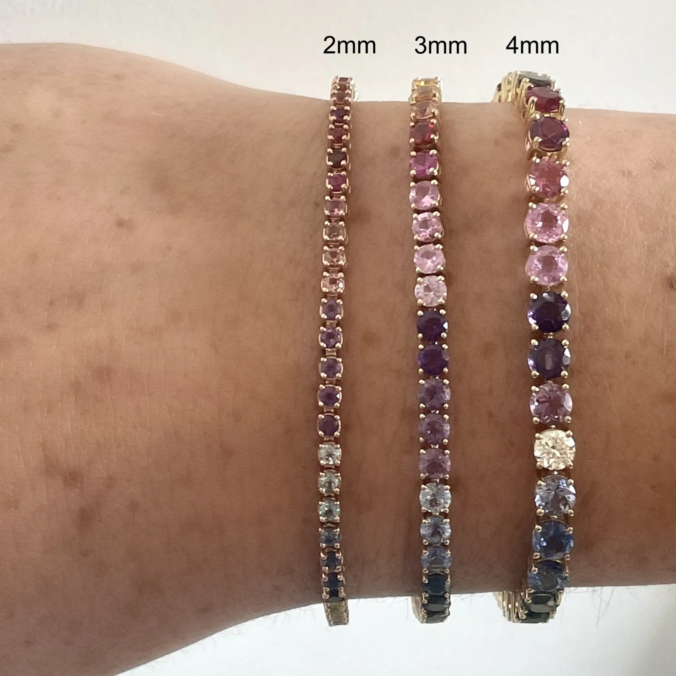 Rainbow Tennis Bracelet