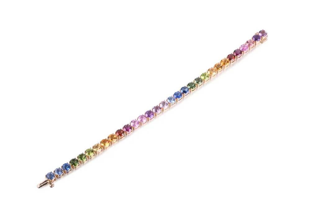Rainbow Tennis Bracelet
