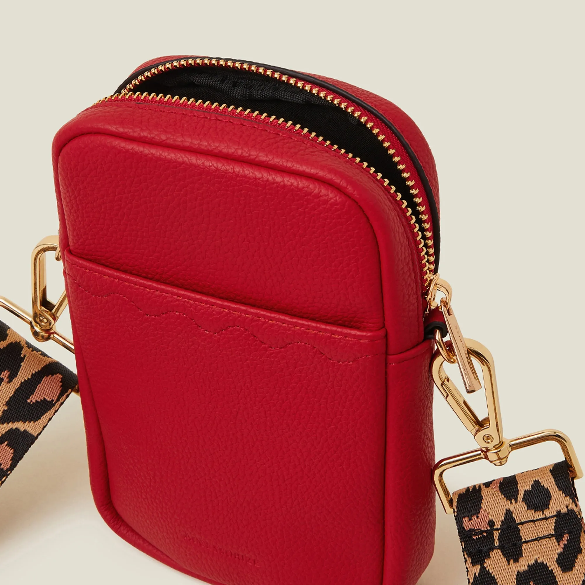 Red Slip Pocket Phone Bag