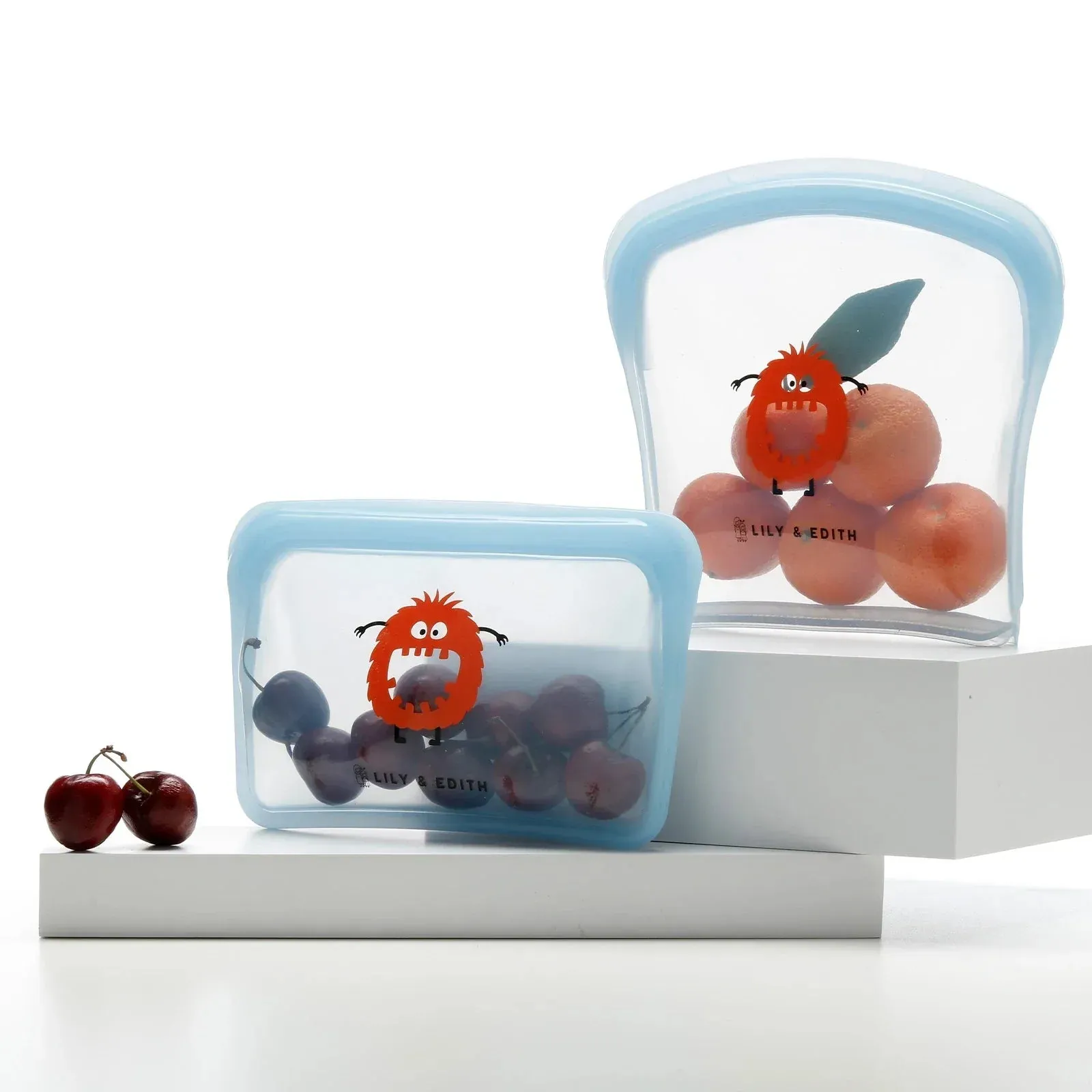 Reusable Silicone Bag On the Go 2-Pack | Monster