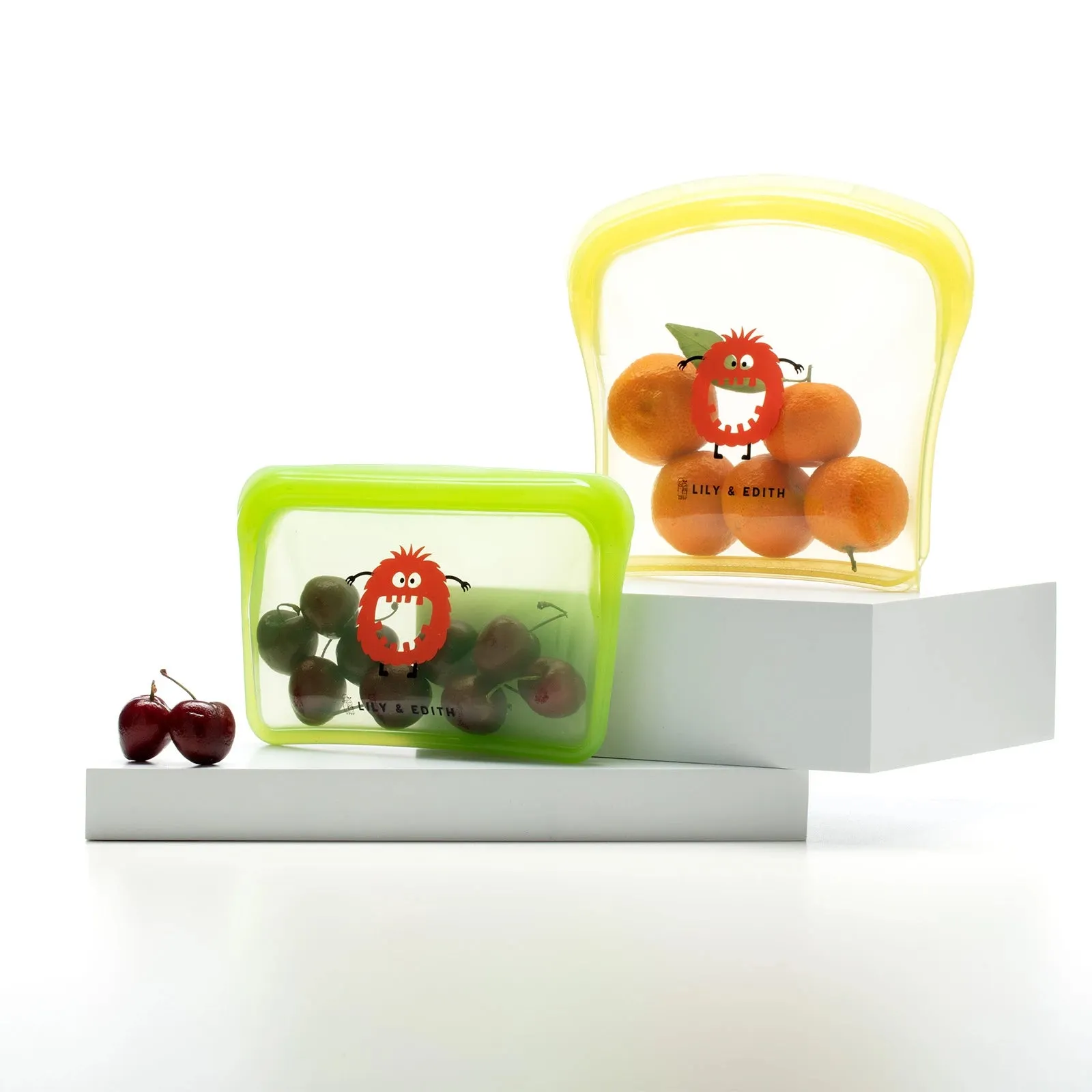 Reusable Silicone Bag On the Go 2-Pack | Monster