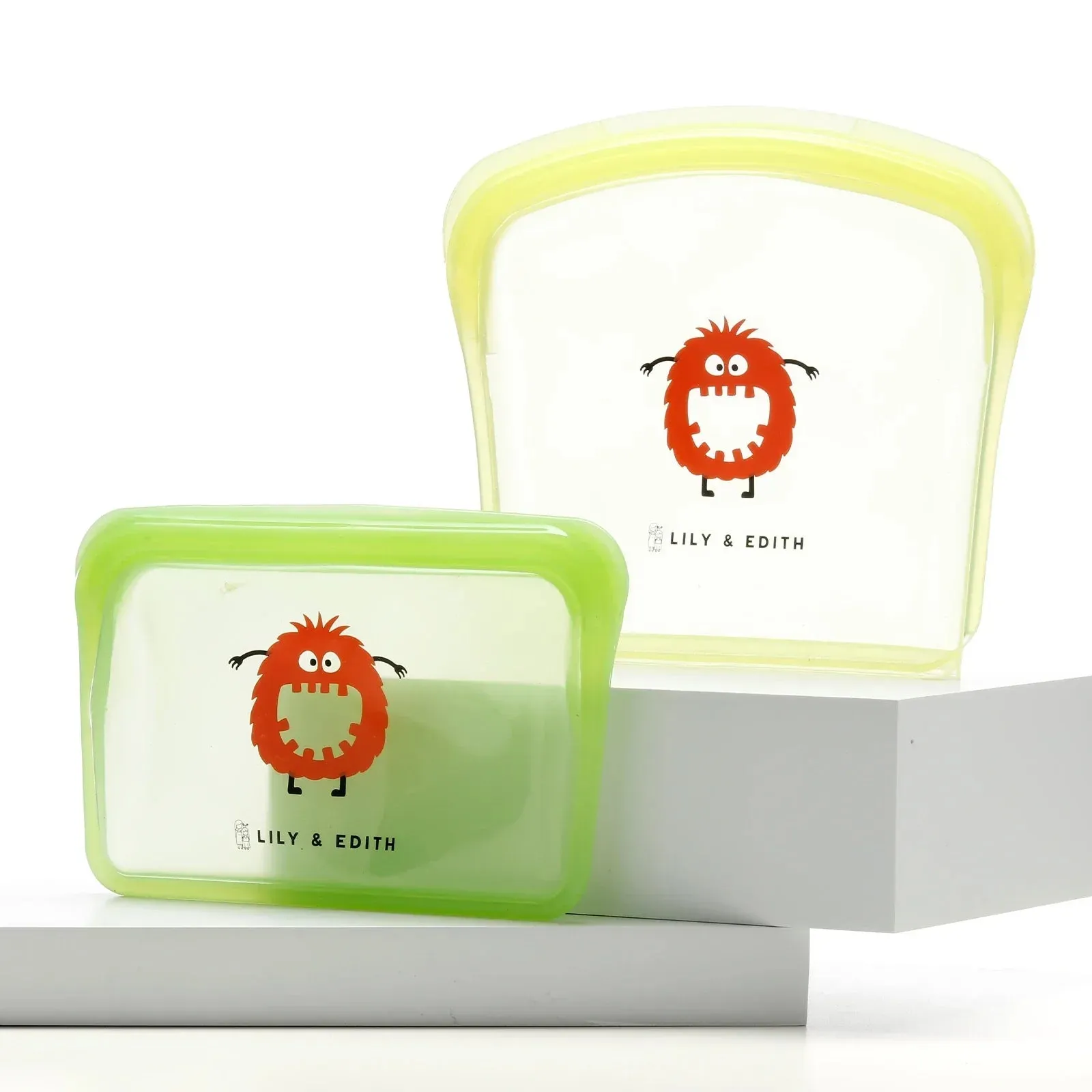 Reusable Silicone Bag On the Go 2-Pack | Monster