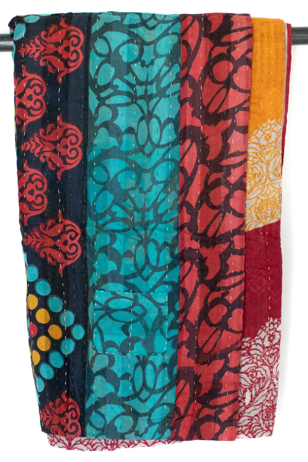 Ribbon Kantha Throw