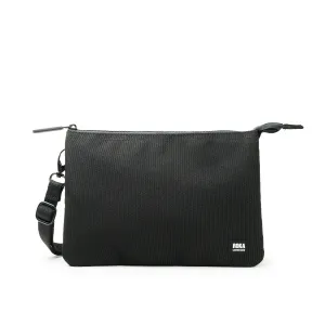 Roka All Black Carnaby Crossbody XL Recycled Canvas
