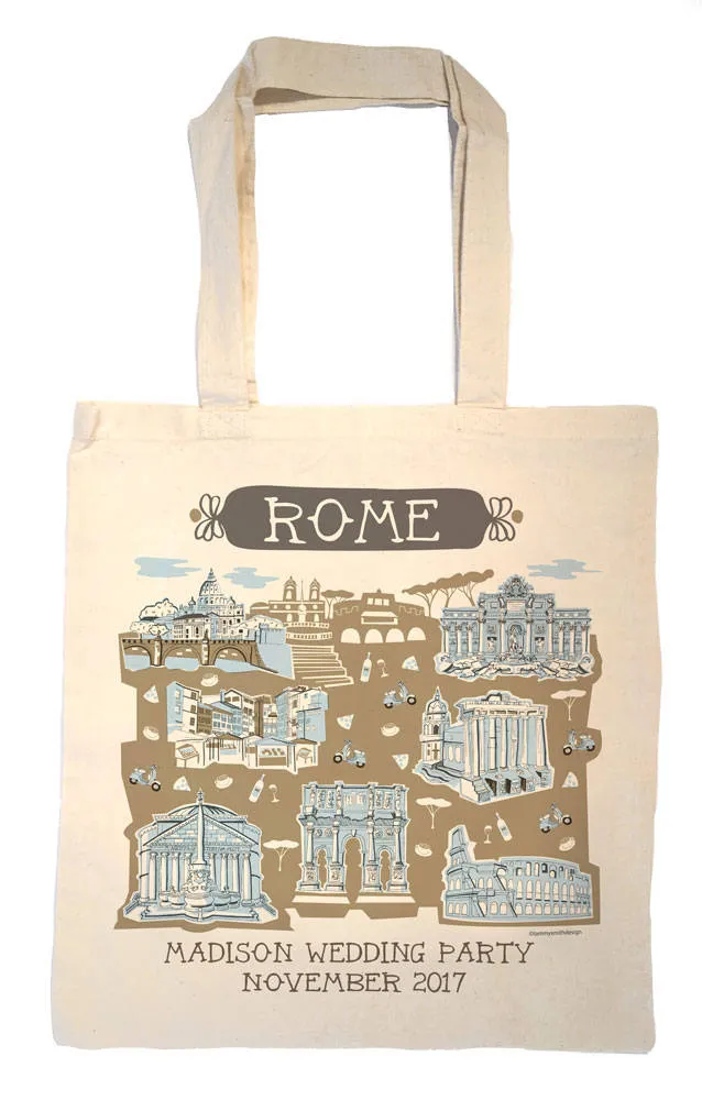 Rome Tote Bag-Wedding Welcome Tote