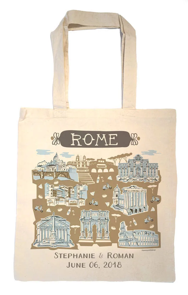Rome Tote Bag-Wedding Welcome Tote
