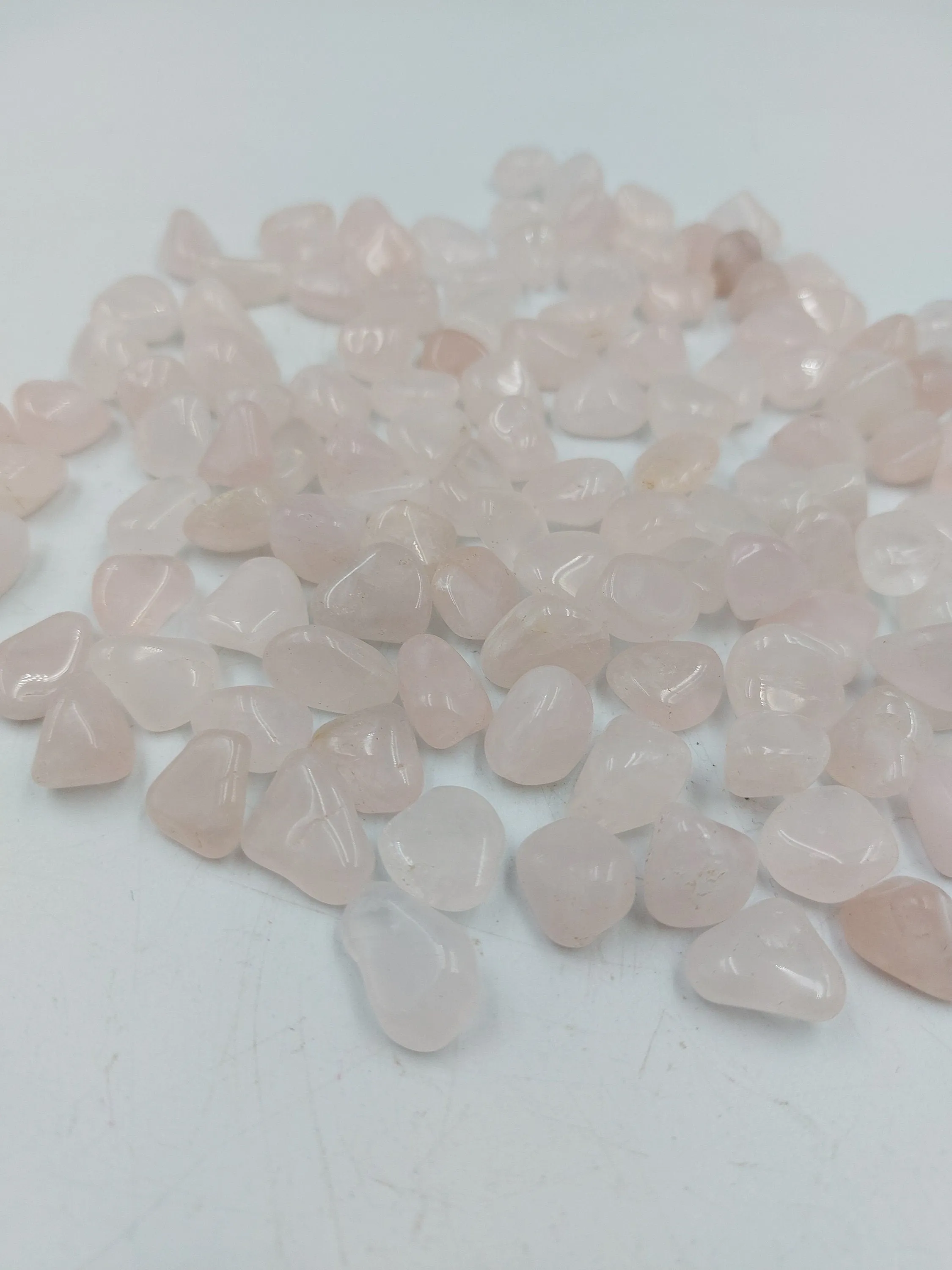 Rose Quartz Polished Crystal Chips, Tumbled Healing Gemstone, New Age Polished Semi-Precious Rocks