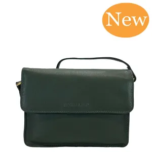 Rowallan Leather Mini Shoulder Bag - Style: 31-279408 Green