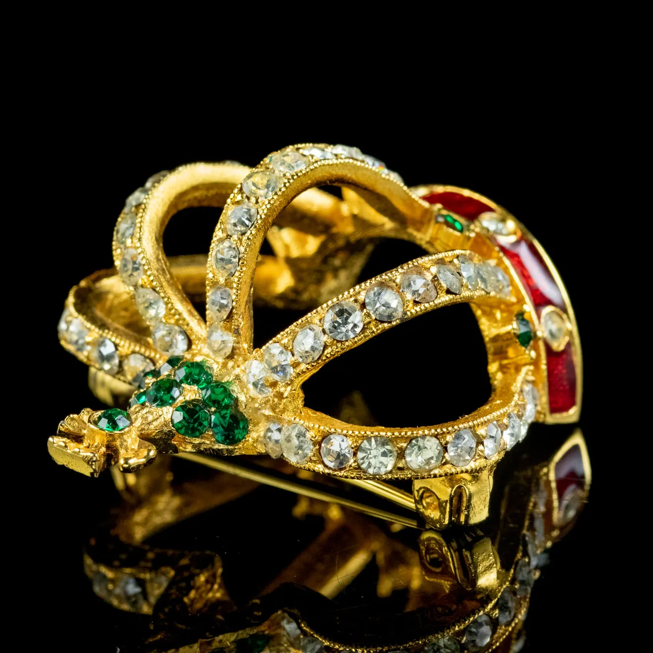 Royal Crown Brooch 40th Coronation Anniversary Sardi Dated 1993