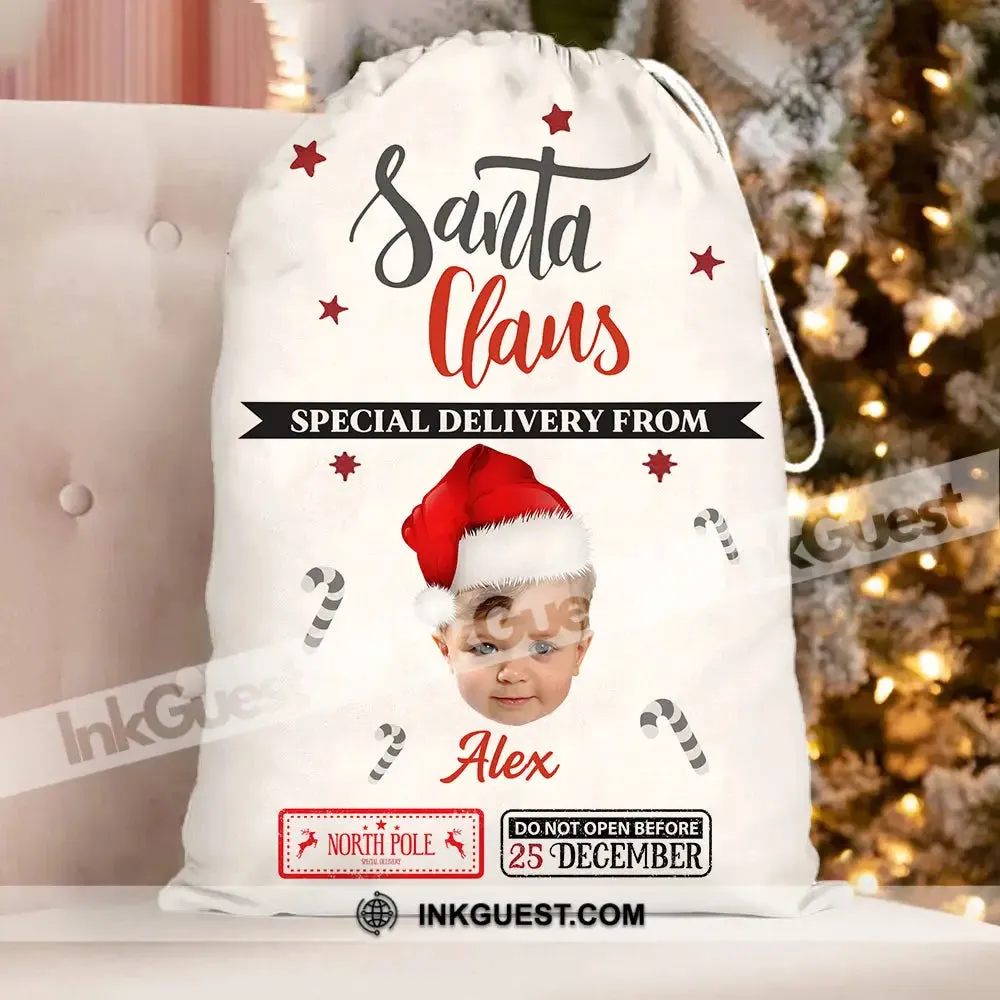 Santa Claus Christmas Bag Personalized Christmas String Bag