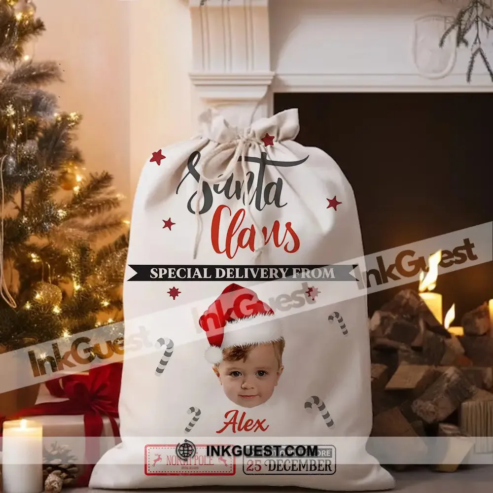 Santa Claus Christmas Bag Personalized Christmas String Bag