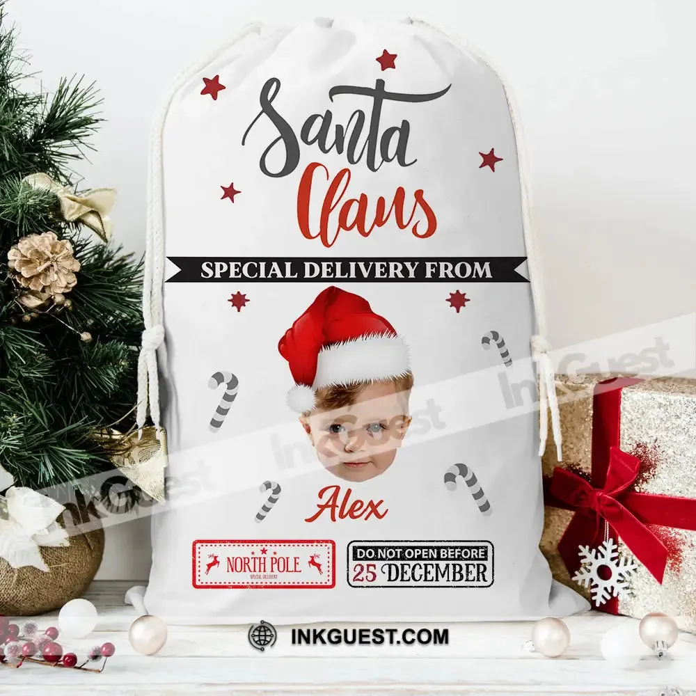 Santa Claus Christmas Bag Personalized Christmas String Bag