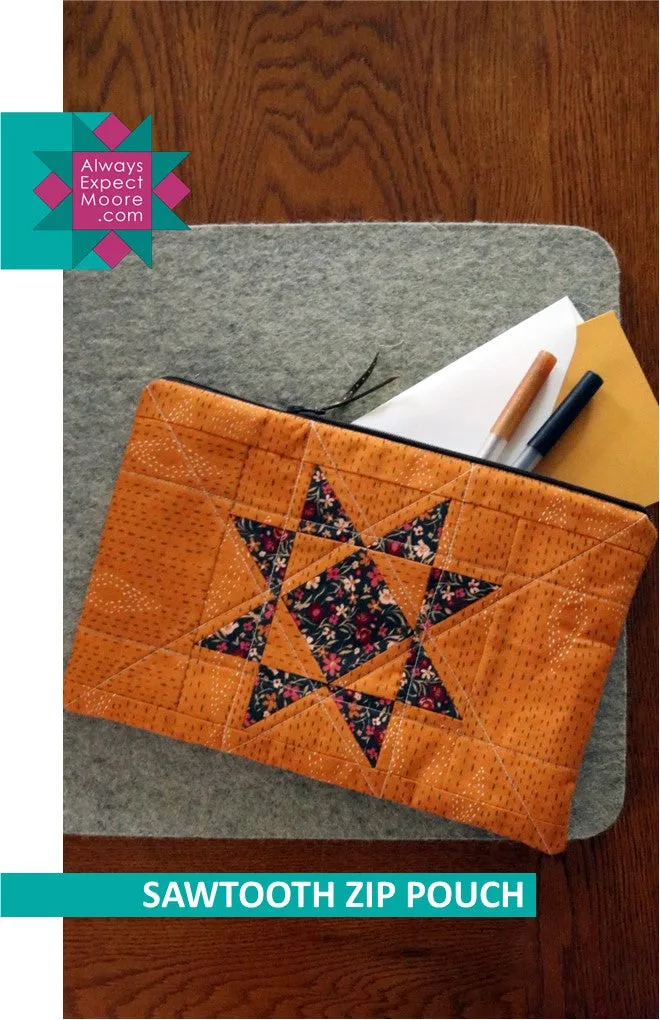 Sawtooth Zip Pouch - Digital Download
