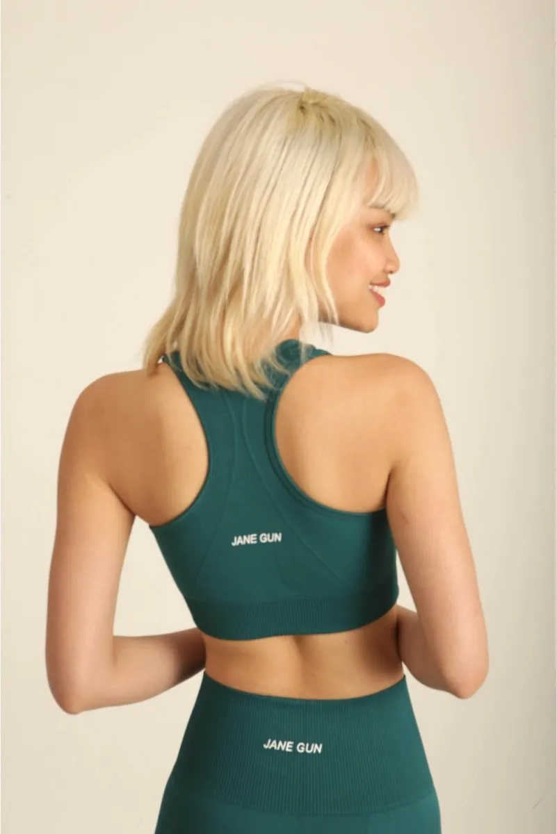 Seamless Gym Set - Dark Green