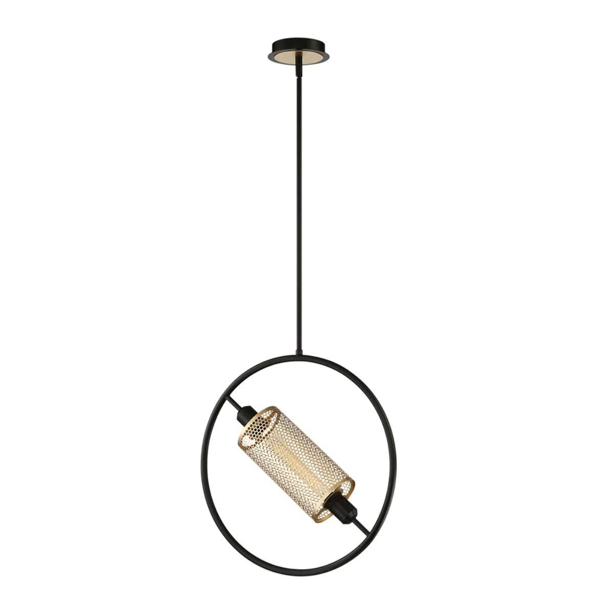 Seamore 19 in. Pendant Light Black Finish