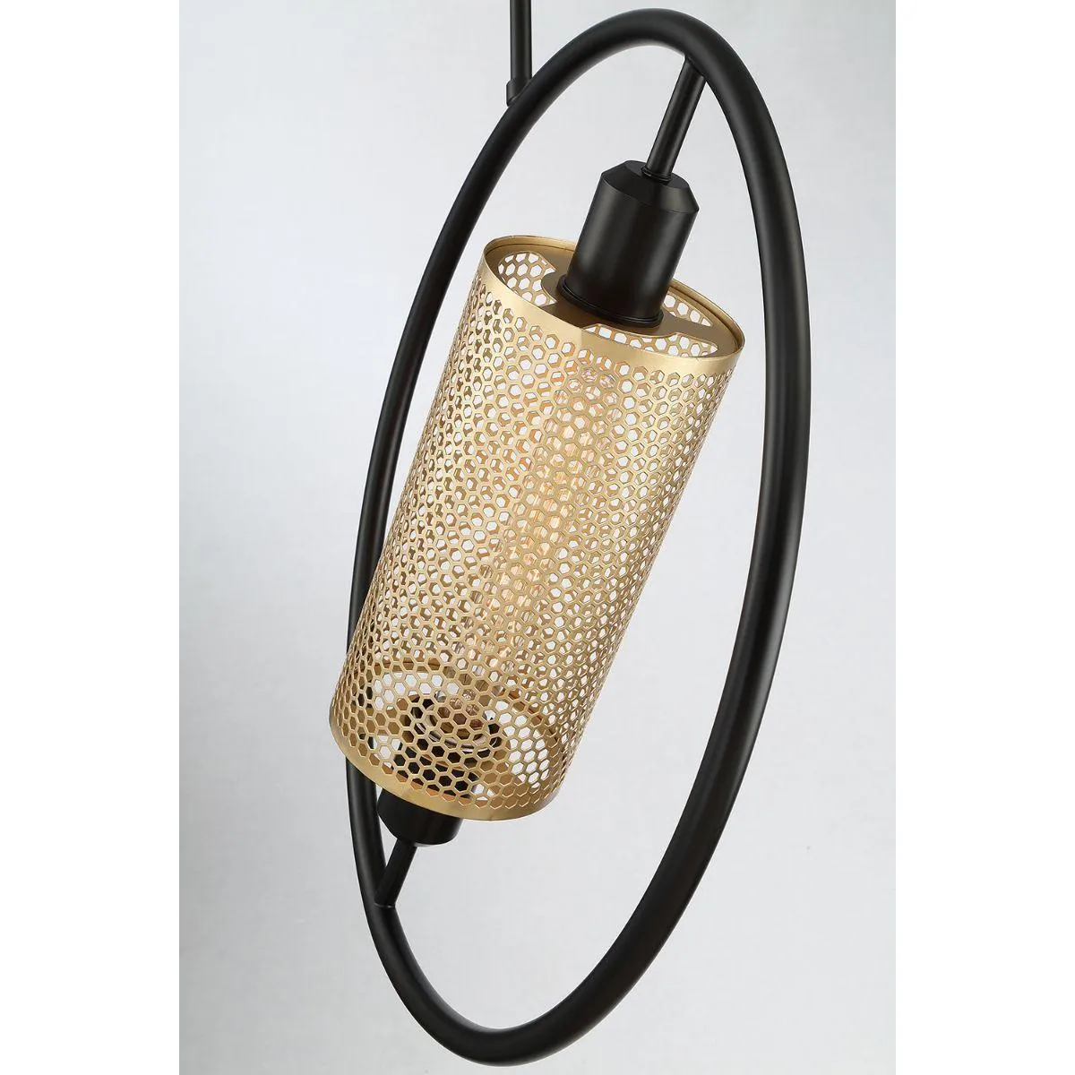Seamore 19 in. Pendant Light Black Finish