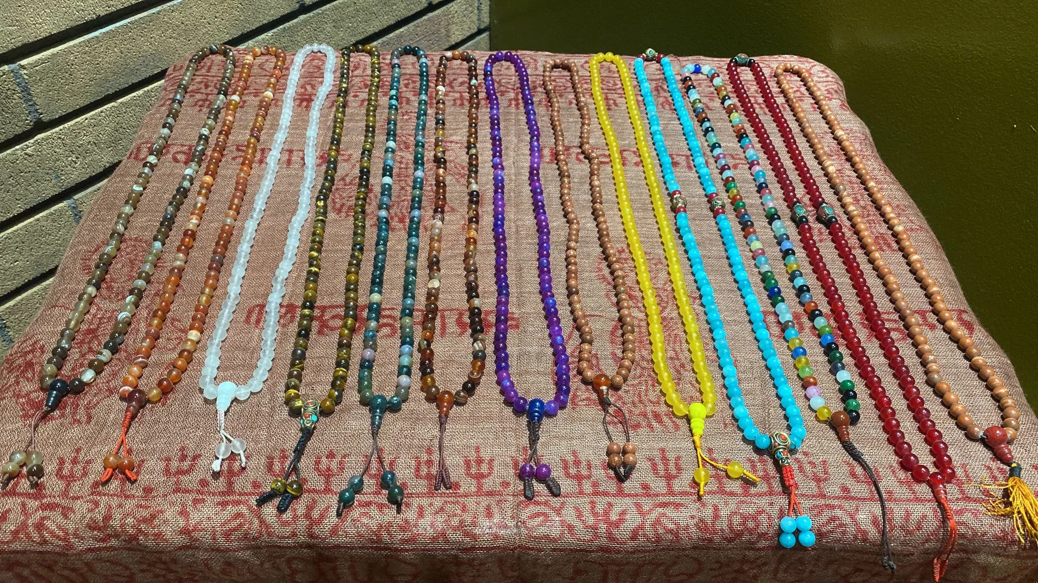 Semi-Precious Stone 8MM 108 Bead Crystal Malas (Assorted)