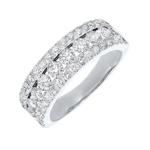 Silver (SLV 995) Cubic Zirconia Band - 1 1/2 ctw