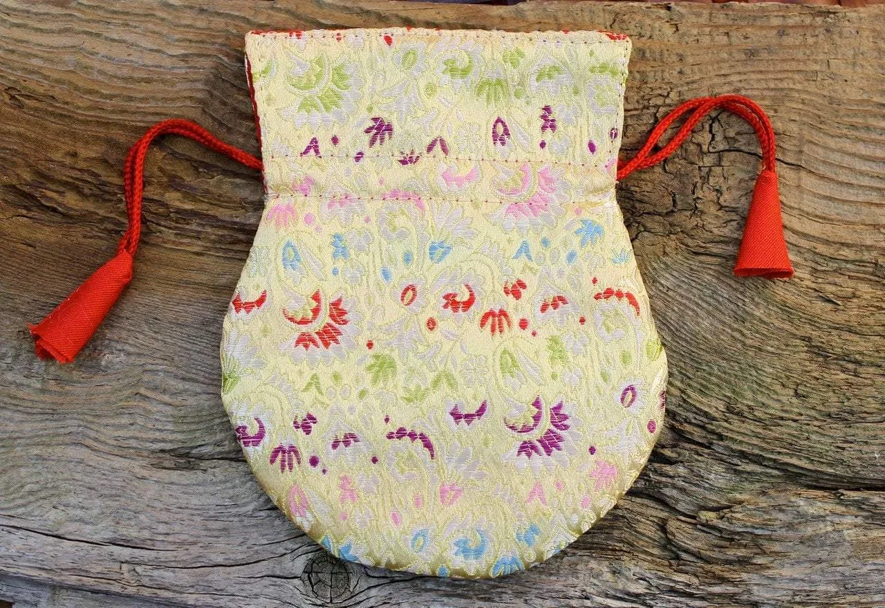 Small Multi Colored Silk Mala Bag