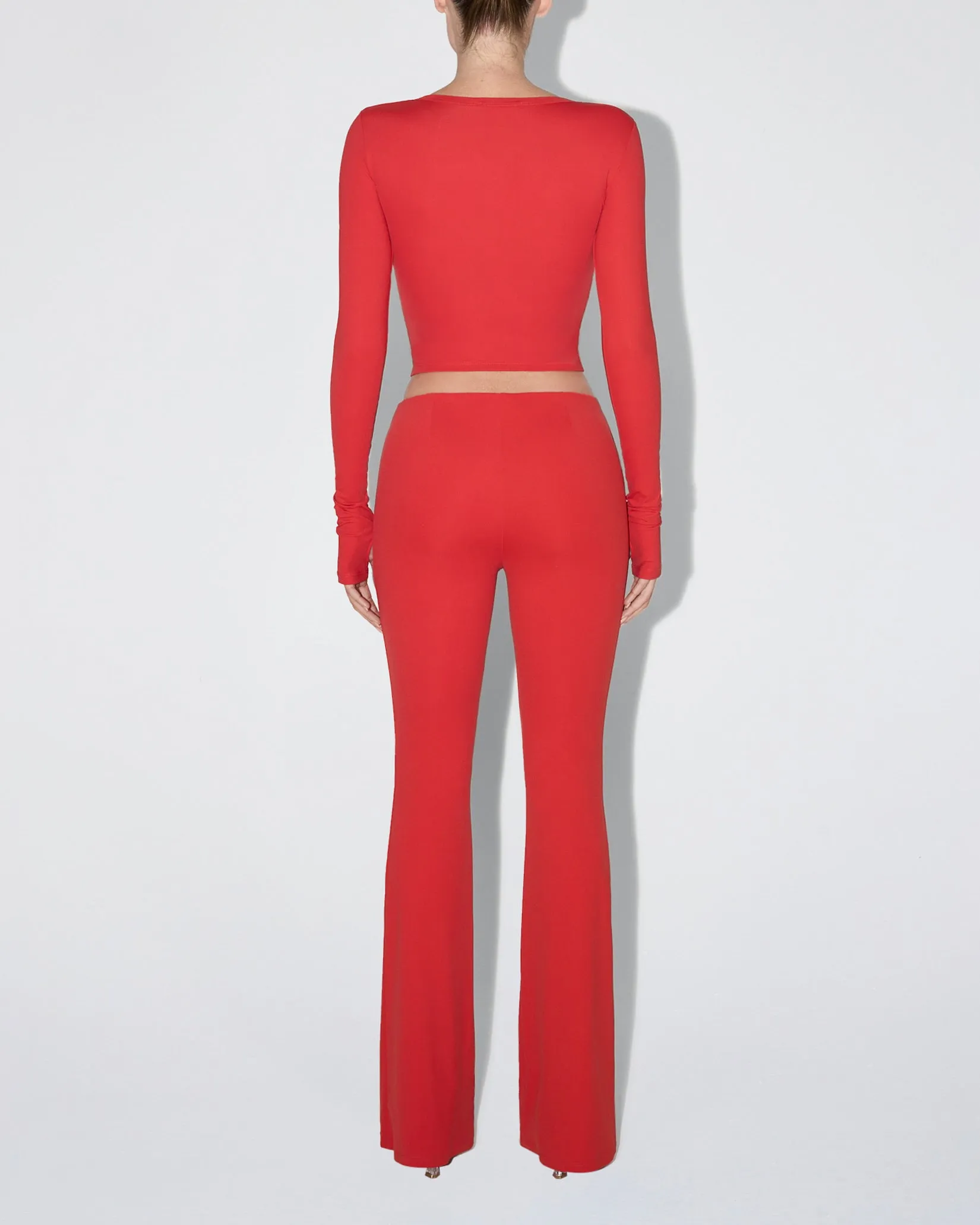 Smooth Stretch Low Rise Pant | Cherry