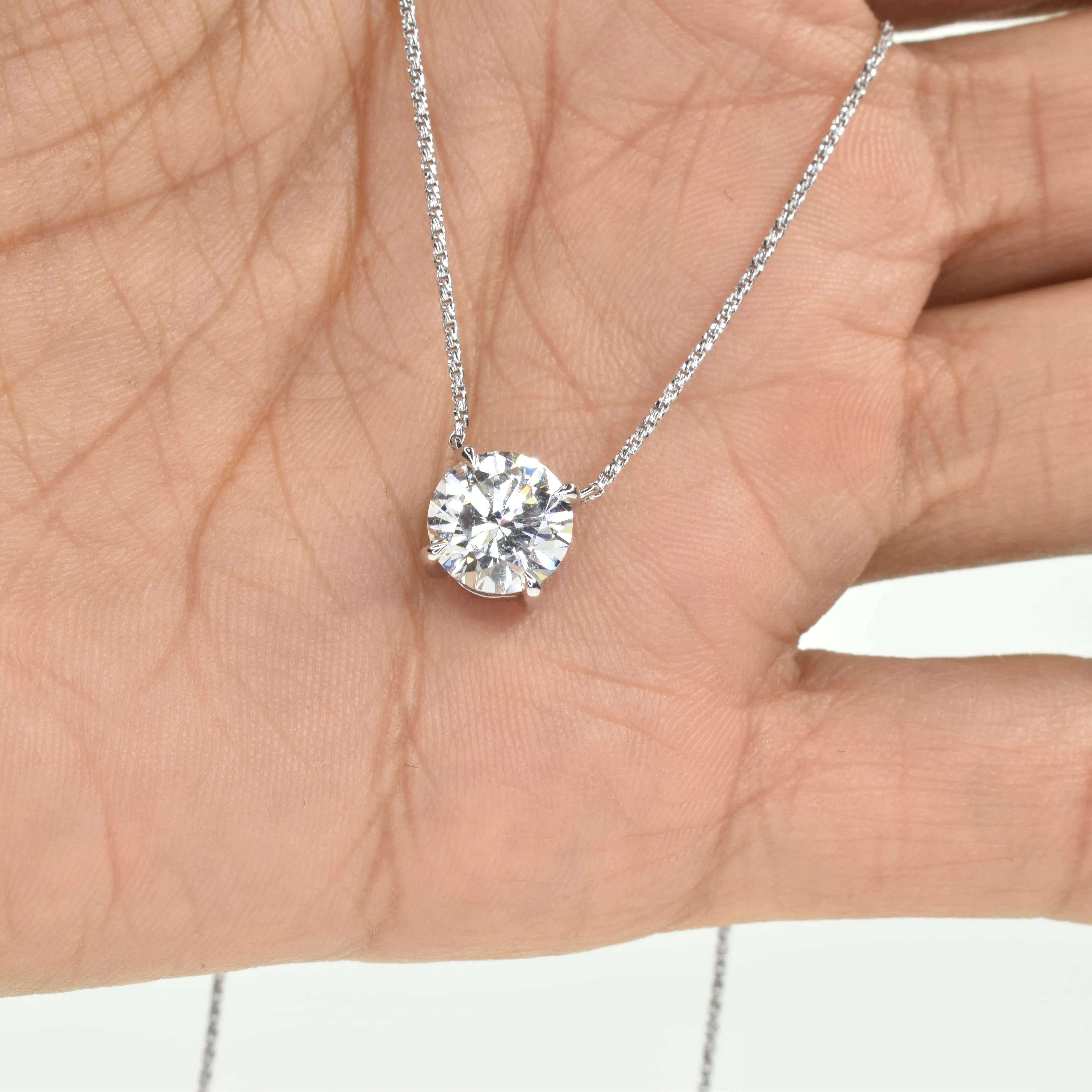 Solitaire Diamond Necklace