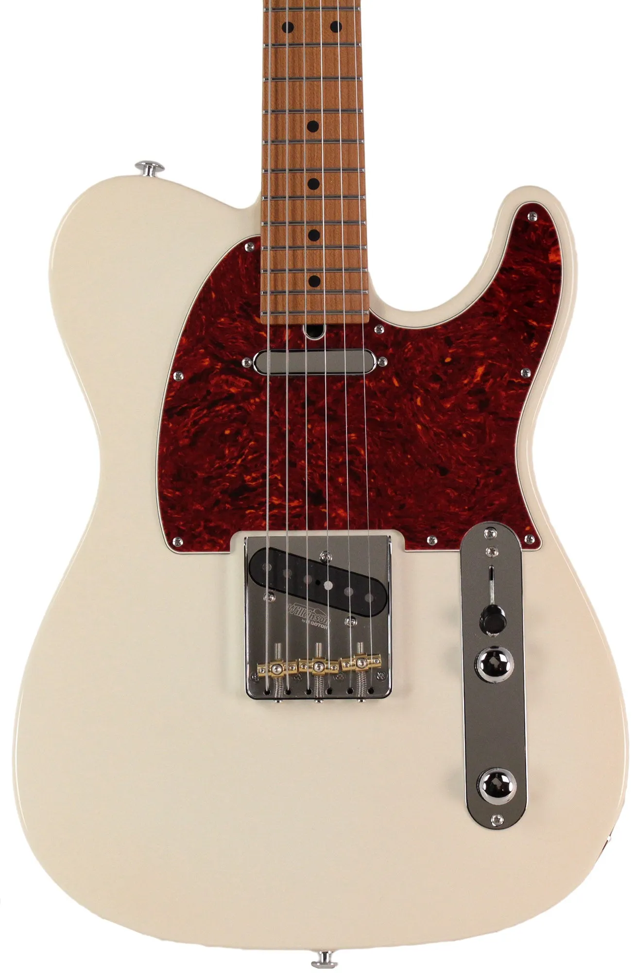 Suhr Select Classic T Guitar, Roasted Neck, Olympic White, Maple