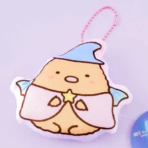 Sumikko Gurashi Wizard Die-Cut Coin Purse & Bag Charm - Tonkatsu