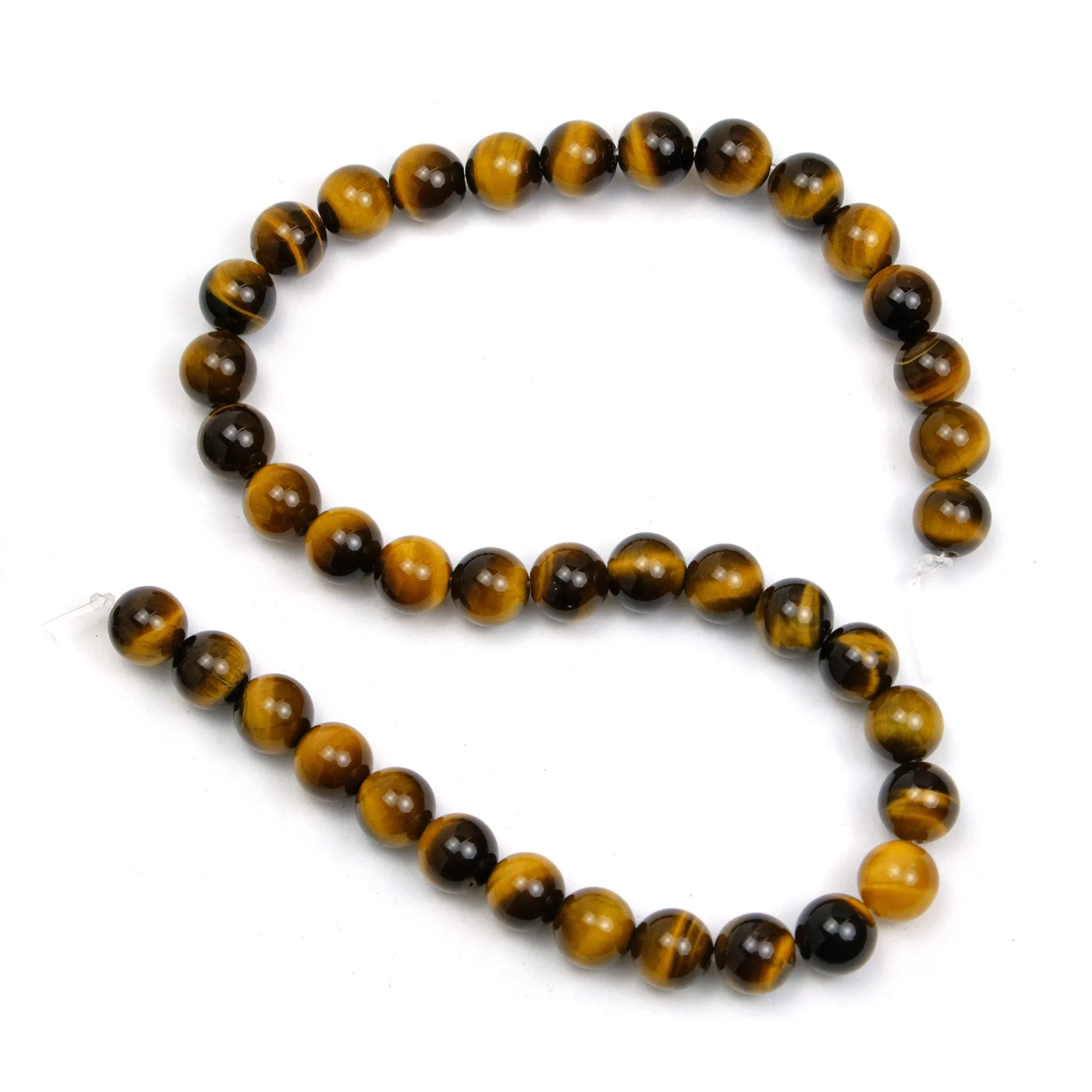 Tiger's Eye 10mm Smooth Rounds