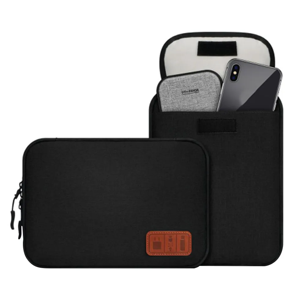 Travel Cable Organizer Data Cable Bag Electronics Accessories Storage Bag Black
