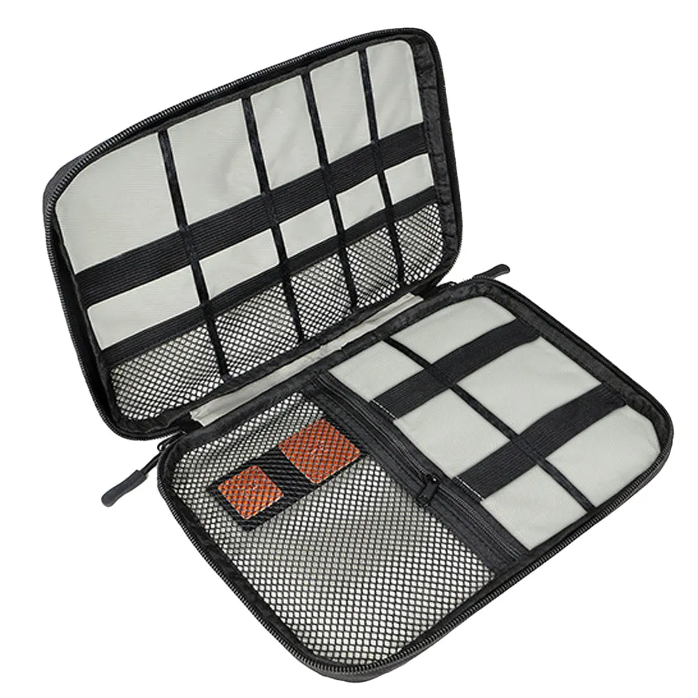 Travel Cable Organizer Data Cable Bag Electronics Accessories Storage Bag Black