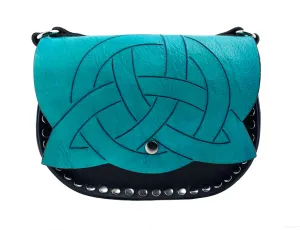 Trinity Knot on flap cross body bag