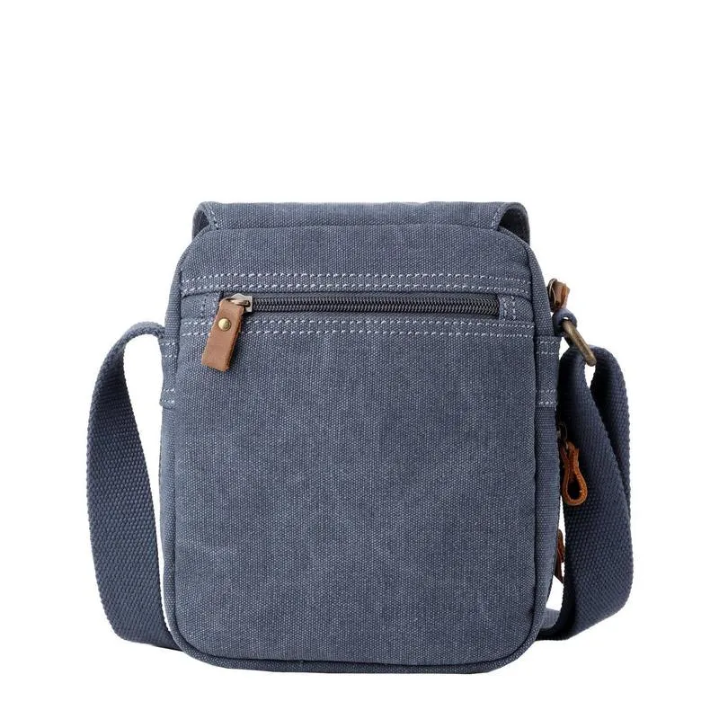 Troop London TRP0220 Classic Across Body Bag in Blue